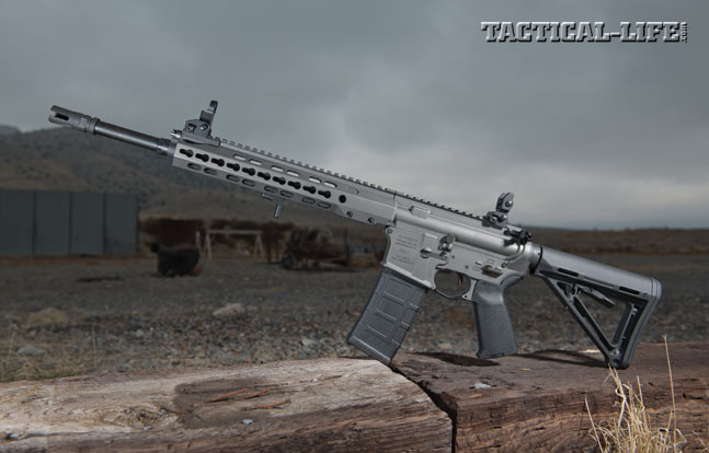 The REC7 Gen II feautres a slim, octagonal KeyMod handguard as well as a PWS Triad flash suppressor, Magpul’s MOE stock and pistol grip, and much more.