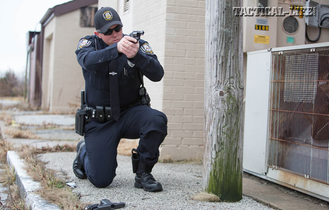 If your service pistol is damaged by opposing fire or has run out of ammo, an easy-to-access backup handgun can keep you in the fight.