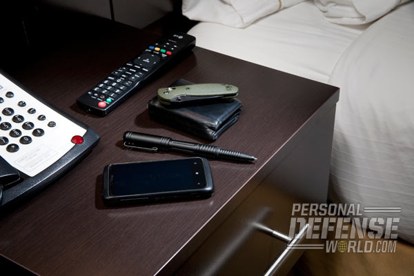 Discreet objects like high-quality pens can be legally carried through restricted areas provided they are not overtly weaponized.