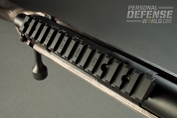 The Picatinny rail adds a strong base for any optic choice.