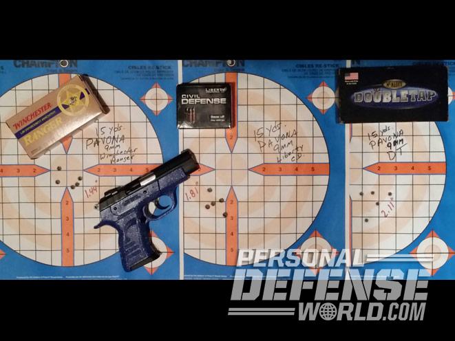 EAA Witness Pavona, pavona, european american armory, EAA witness pavona pistol, EAA witness pavona target