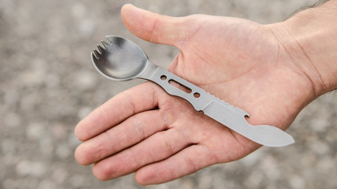 TOPS Knives F.O.R.K. It Multi-Tool is easily handheld
