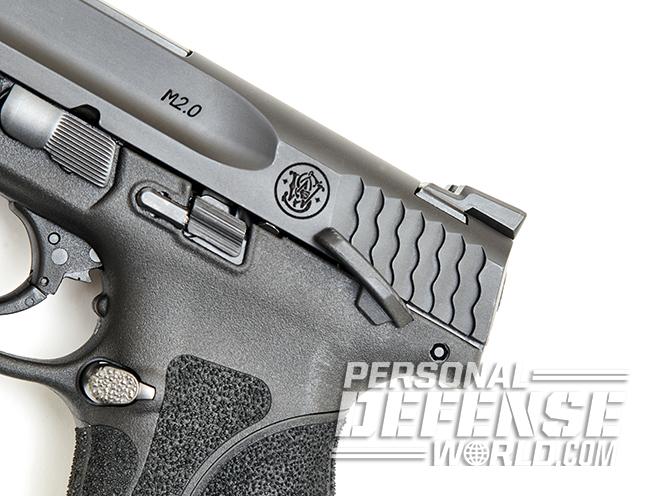 Smith & Wesson M&P9 M2.0 pistol thumb safety