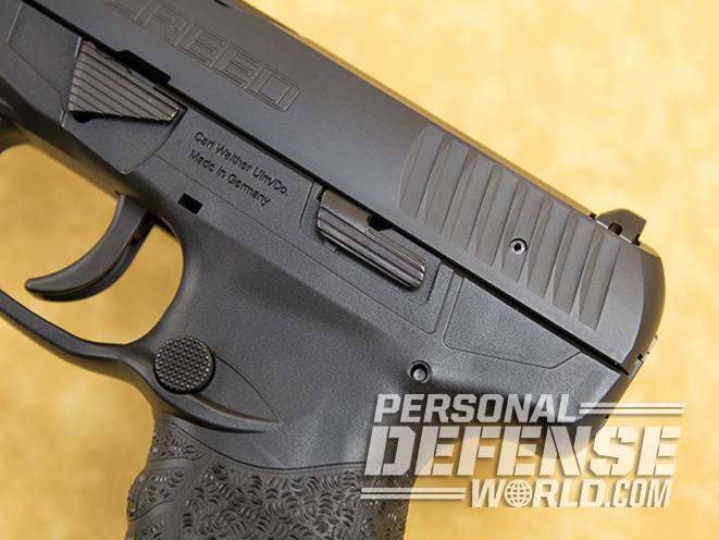 Walther Creed pistol rear serrations
