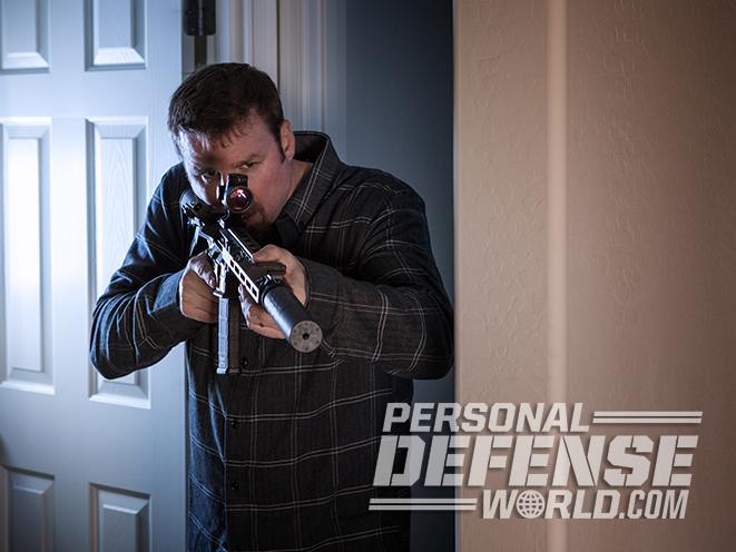 home defense carbine hallway