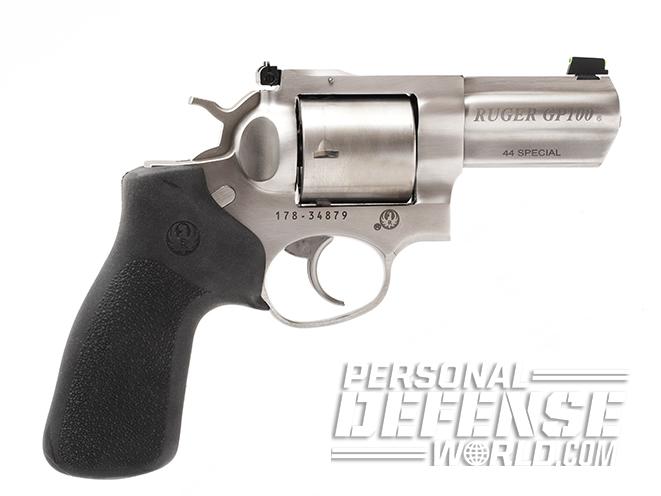 Ruger GP100 revolver right profile