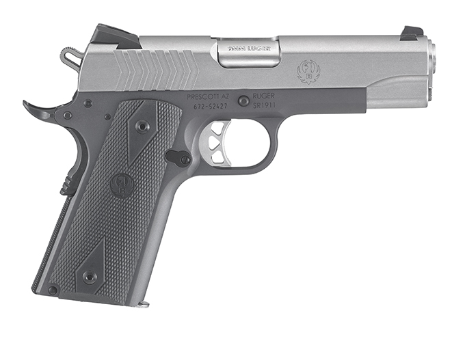 Ruger SR1911 Lightweight Commander 9mm pistol right profile