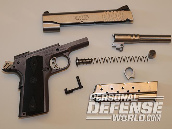 Ruger SR1911 Lightweight Commander 9mm pistol takedown
