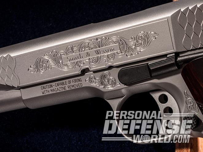 S&W Engraved 1911 left engravings