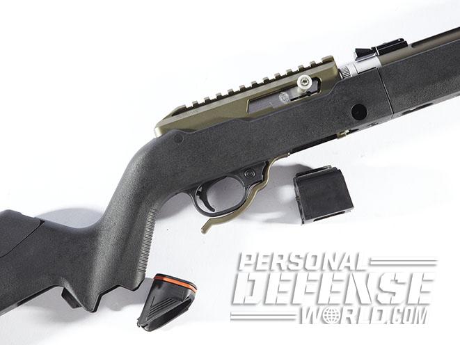 Tactical Solutions X-Ring Takedown rifle magazine release