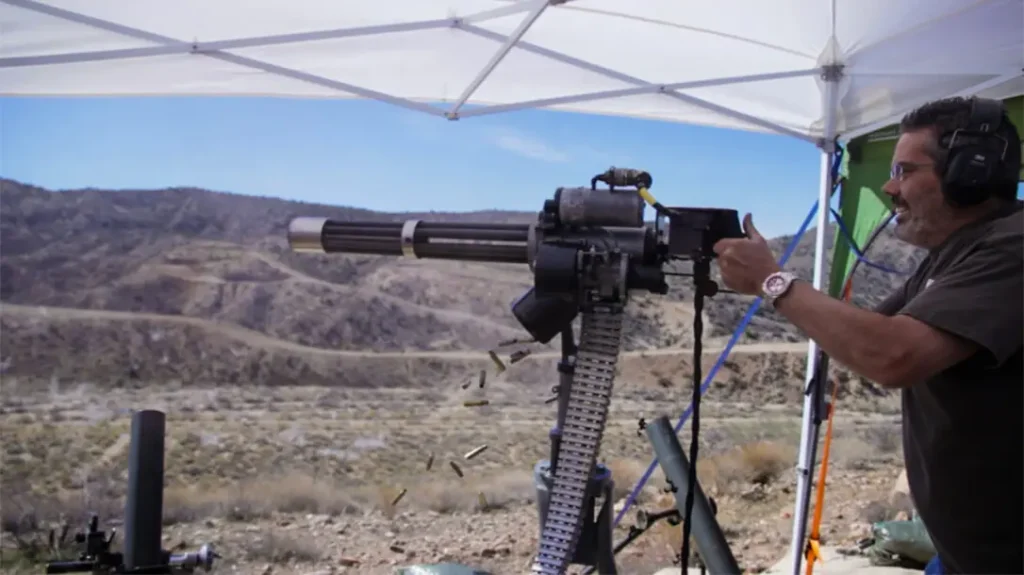 Mini gun at the Big Sandy