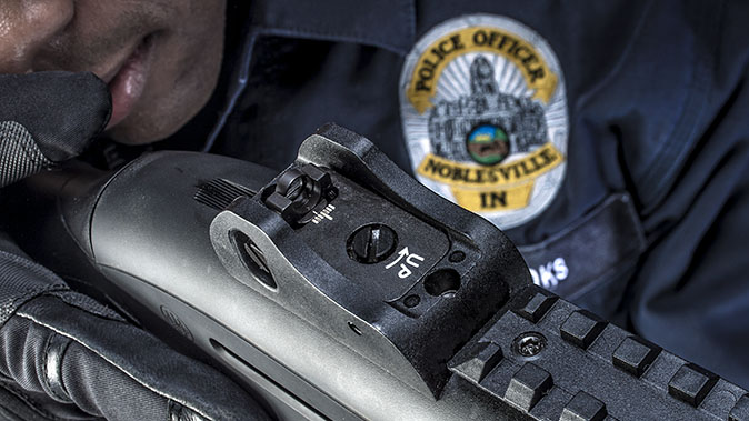 Beretta 1301 Tactical shotgun rear sight