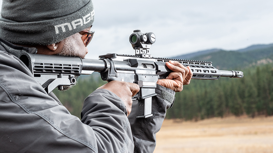 Shooting Anderson Manufacturing AM-9 Pistol-Caliber Carbines, Athlon Outdoors Rendezvous, aim