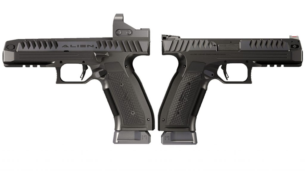 Laugo Arms Alien pistol, low bore axis, lead