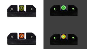 XS RAM Night Sights provide contrast during bright or low-light conditions.