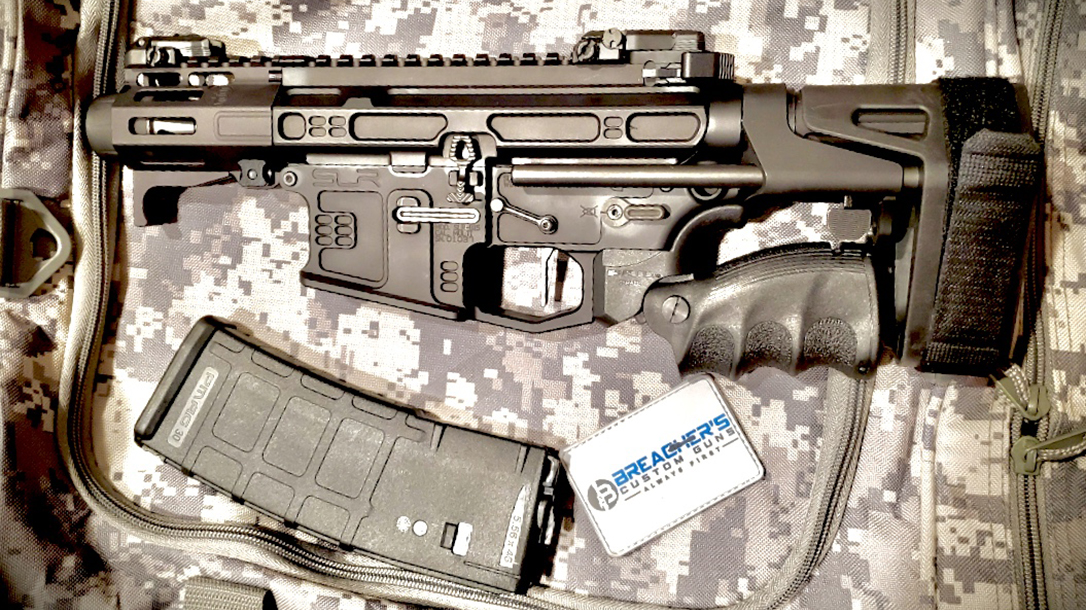 AR9, Lil Nina AR Pistol, folded grip