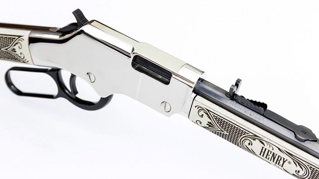 Chambered in .22 LR, the Henry American Eagle comes well appointed. 