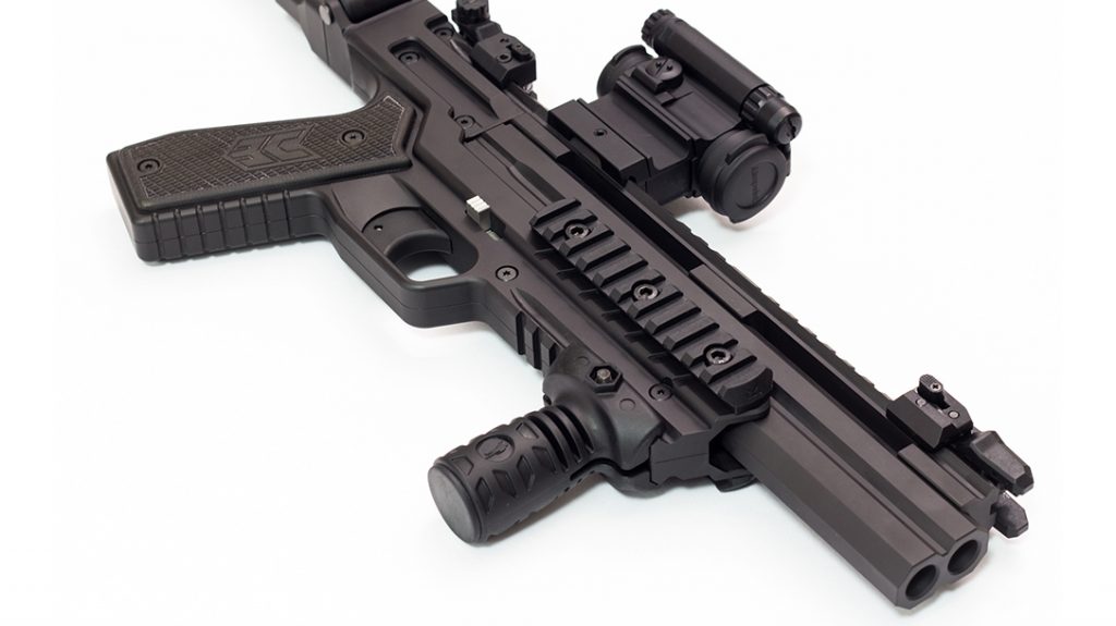 Double barrel shotgun, carbine shotgun, micro compact shotgun