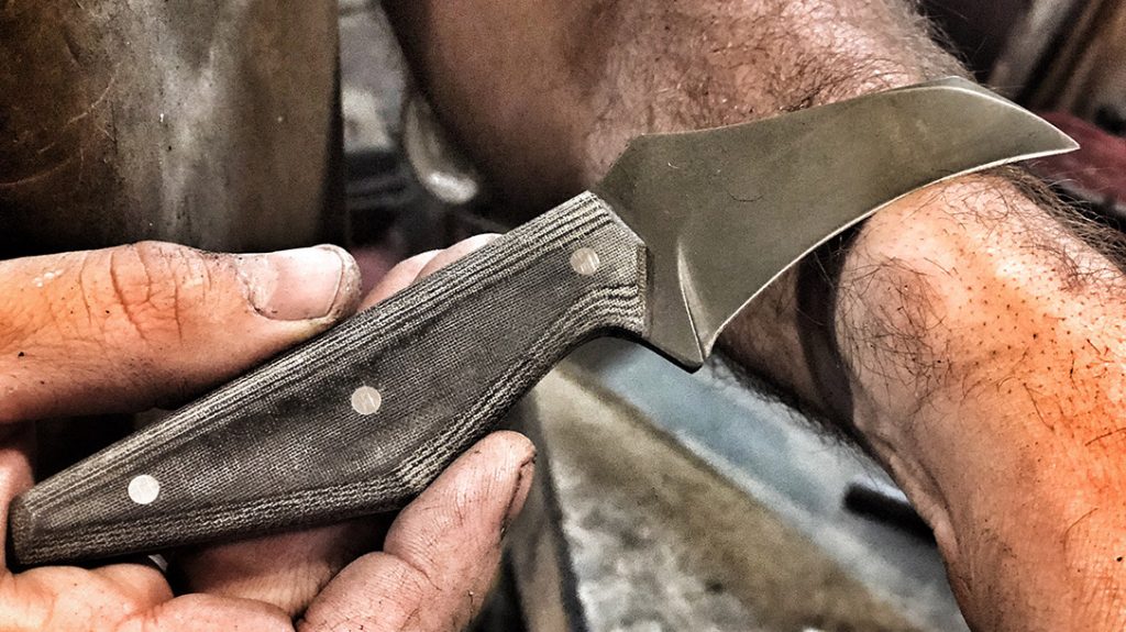 The finished edge was shaving sharp.