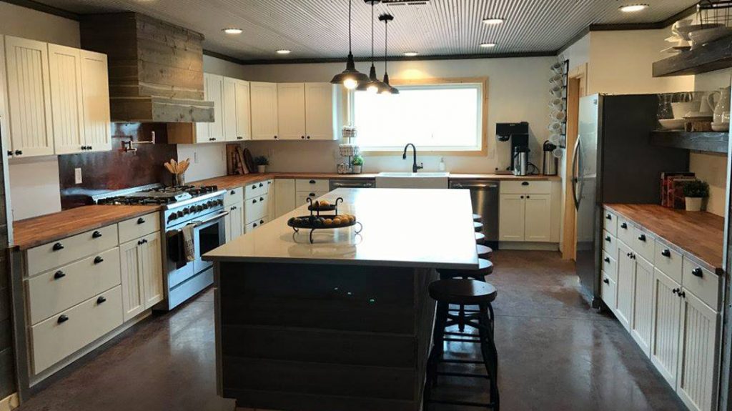 The “upscale ranch cooking” at the High Bar Homestead is provided by Chef Tex in the gourmet kitchen.