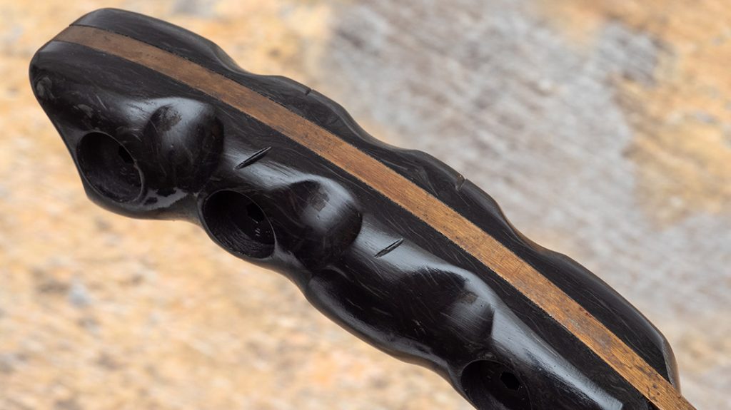 The handle of the Snakebite features 3-D contouring for comfort and retention.