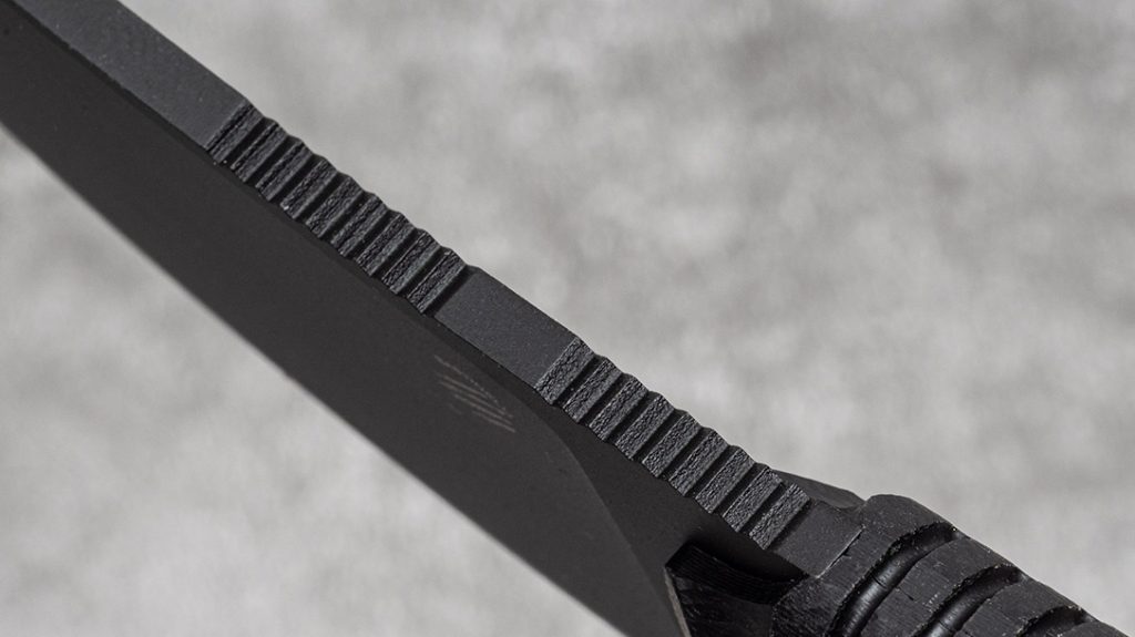 The Bastinelli Chopper features light jimping on the spine.