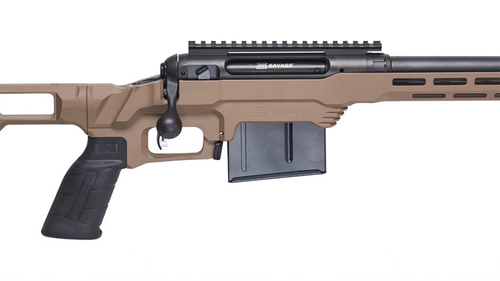 The Savage 110 Precision AccuTrigger ensures a creep-free break that is user adjustable.