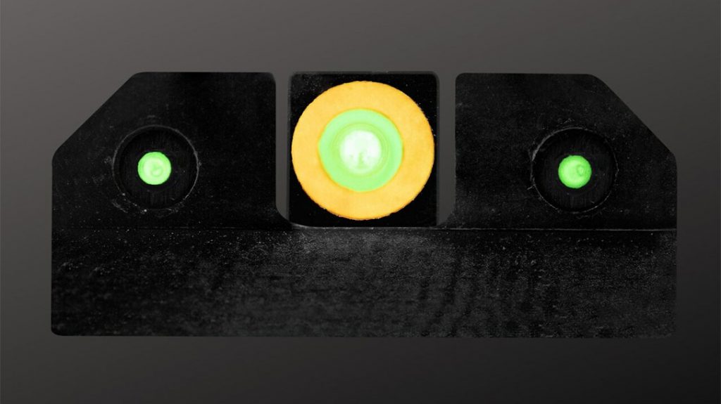 The XS Sights Springfield Hellcat OSP R3D Night Sights.