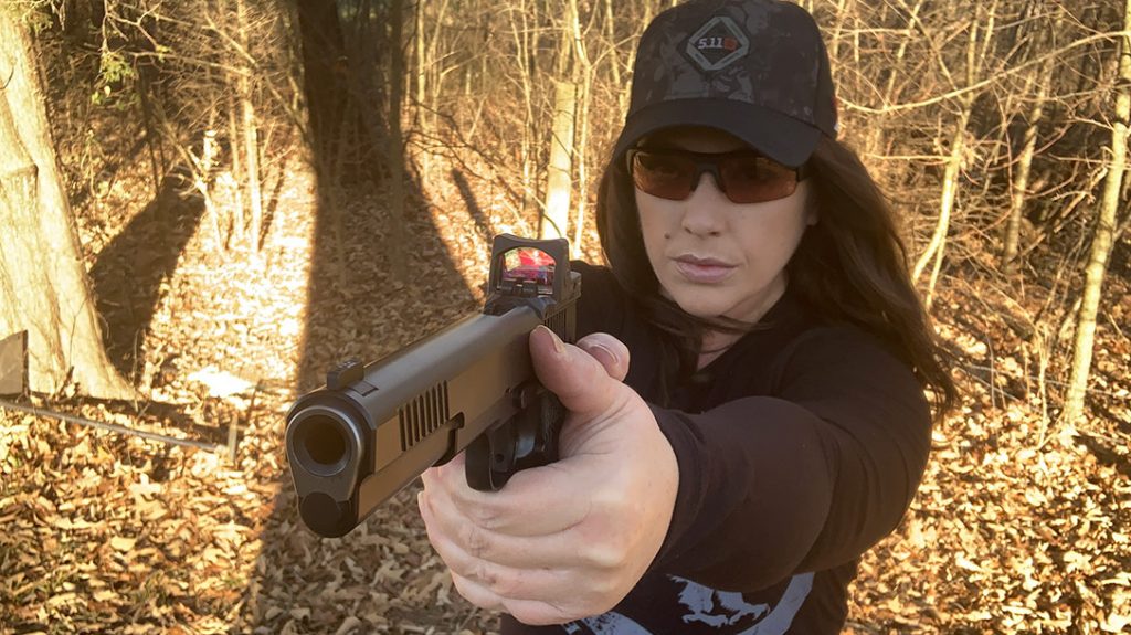 The Author takes the Nighthawk Shadow Hawk Long Slide for a ride.