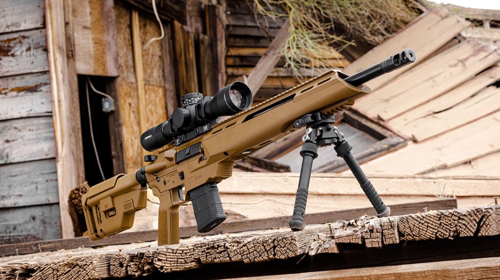 A monolithic lower receiver, the Accurized Tactical Chassis, enables the free-floating of the barrel on the Springfield SAINT Edge ATC. 