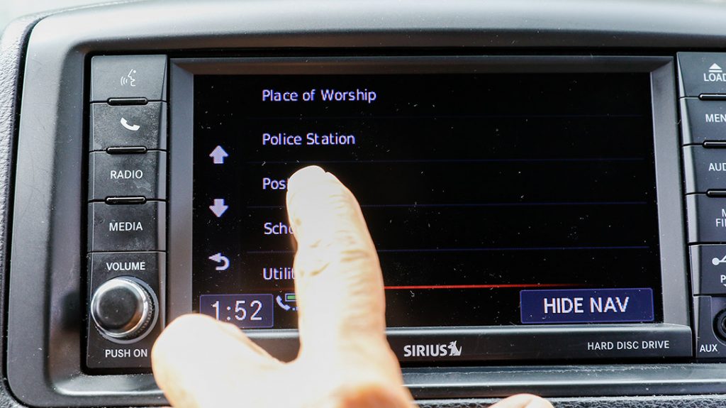 GPS can show you were en route to police station if continued danger forced you to leave the scene.