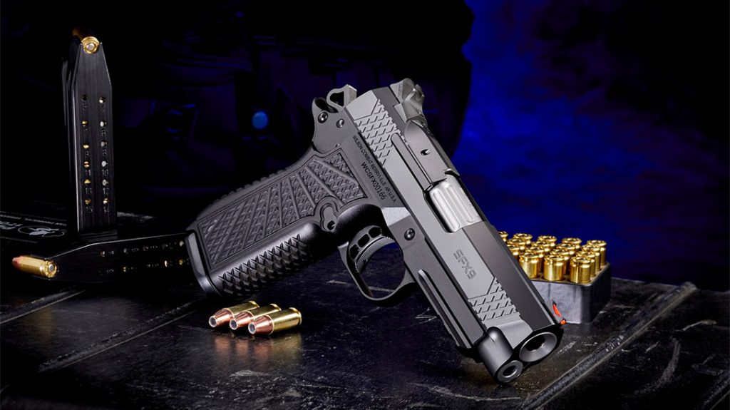 The Wilson Combat SFX9 4-Inch HC Solid Frame X-TAC.