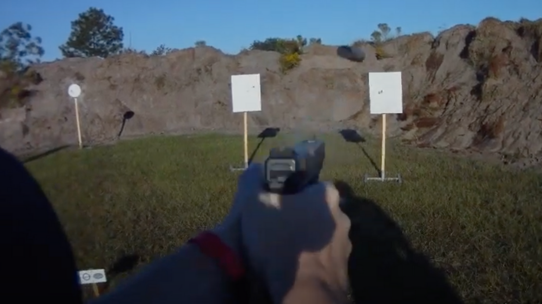 Example of a Steel Challenge pistol match. 