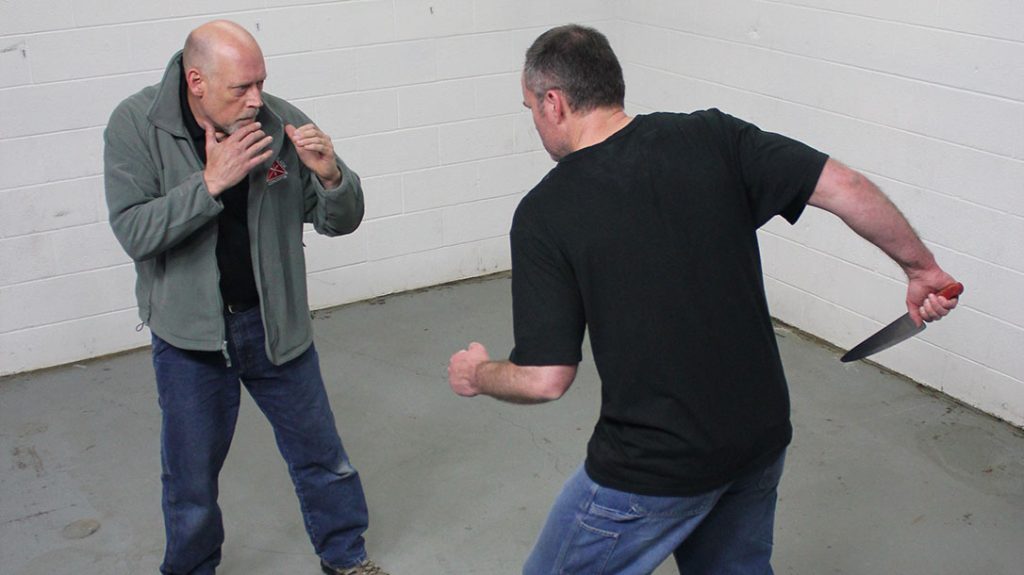 Here is a realistic approach to drawing a pistol at close-quarters.