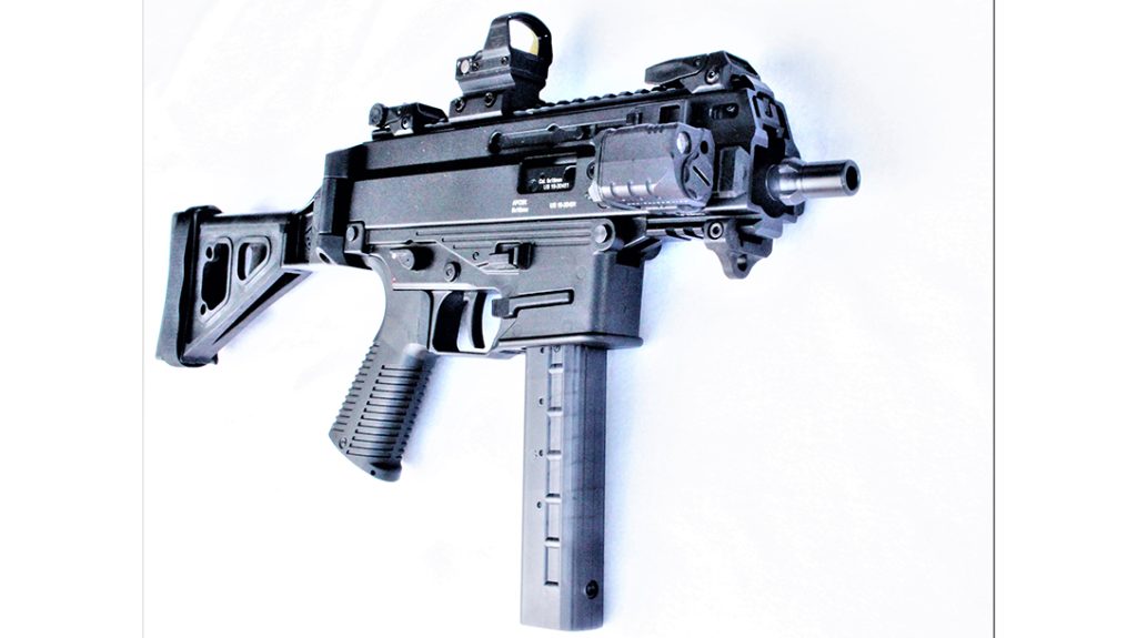 B&T APC9K Pro outfitted for duty.