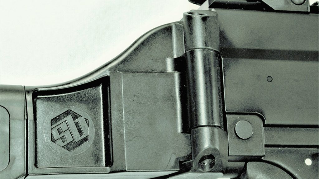 The side folding design of the SB Tactical brace.