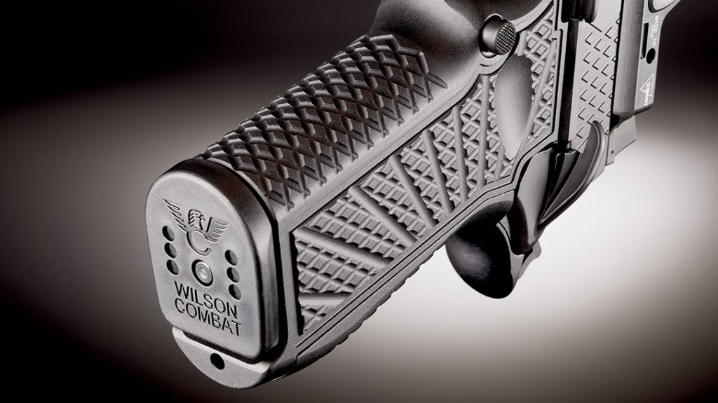 The SFX9’s “grips” are machined directly into the aluminum frame for a thinner carry package.