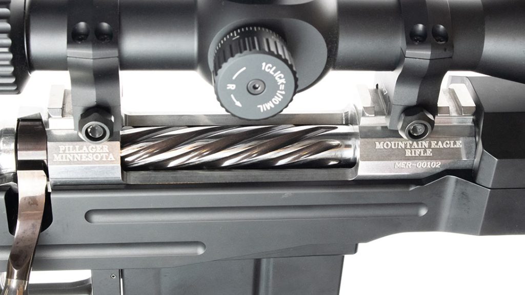 Action shot showing mirror-like polish on steel.