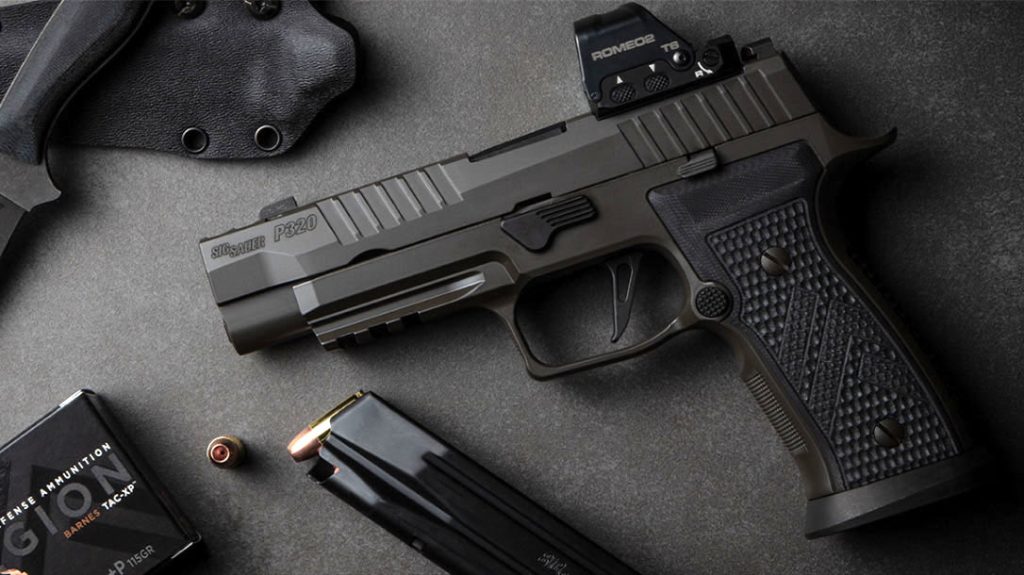 The SIG Sauer P320-AXG LEGION.