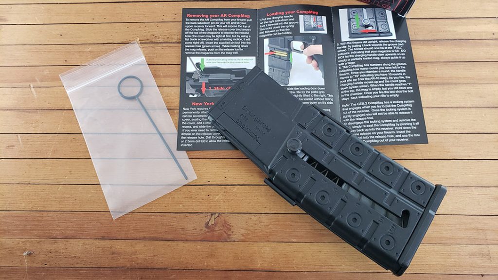 The CompMag comes with the required tool and instructions for installation and use.