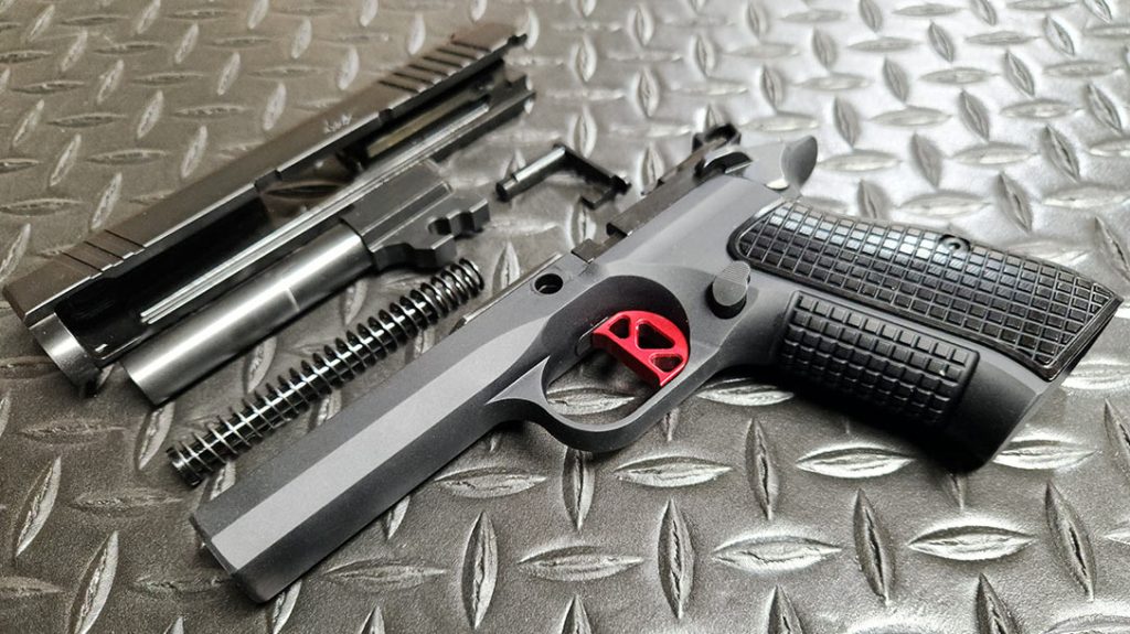 Field maintenance is a breeze with the CZ-style take-down via the slide stop.