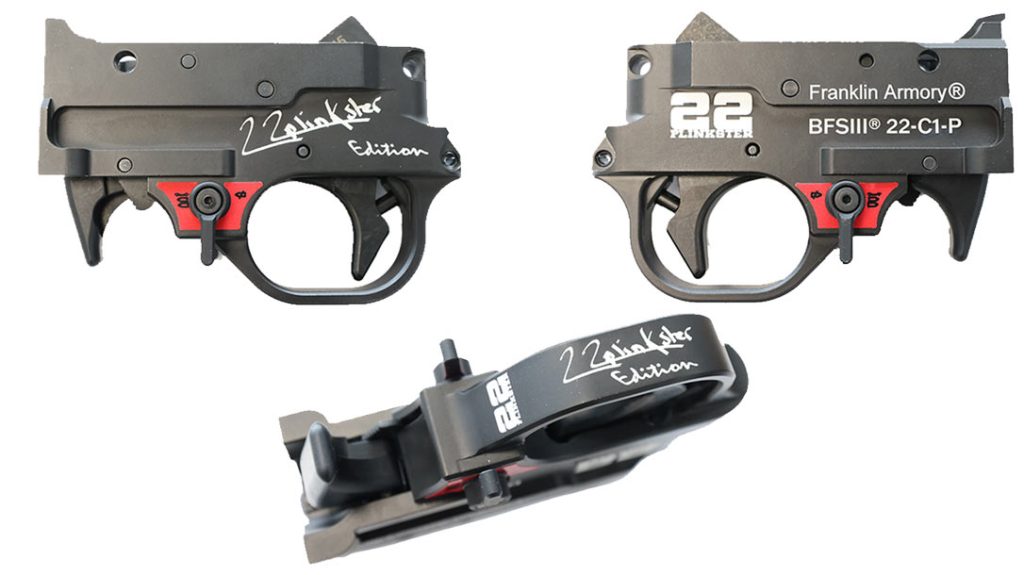 The Franklin Armory Special Edition 22plinkster BFSIII 22-C1-P Binary Trigger.