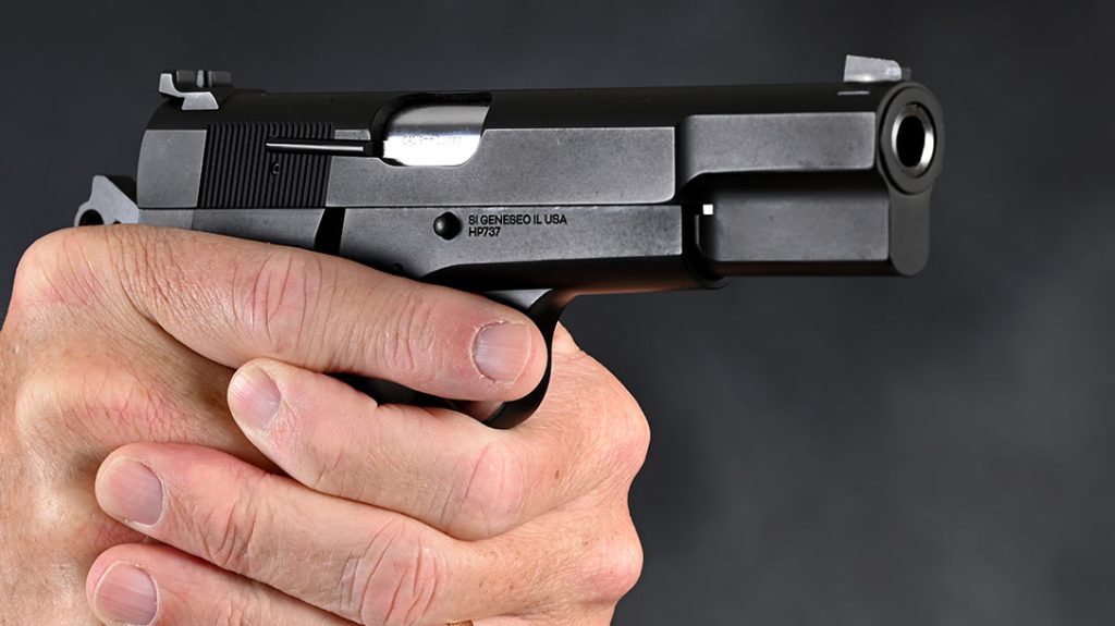 Coating on the upgraded Springfield SA-35 Hi power provides exceptional durability.