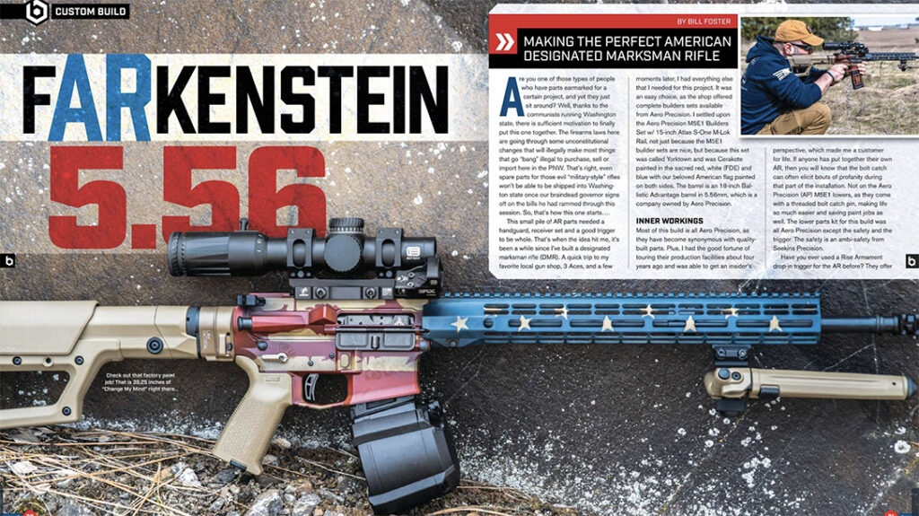 A truly patriotic AR build. 