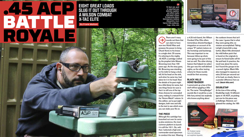 Ammo Battle with .45 ACP. 