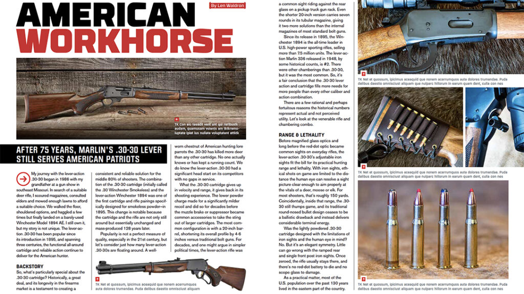 The Marlin lever-action rifle endures. 