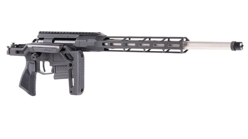 The SIG Sauer CROSS TRAX with the stock folded.