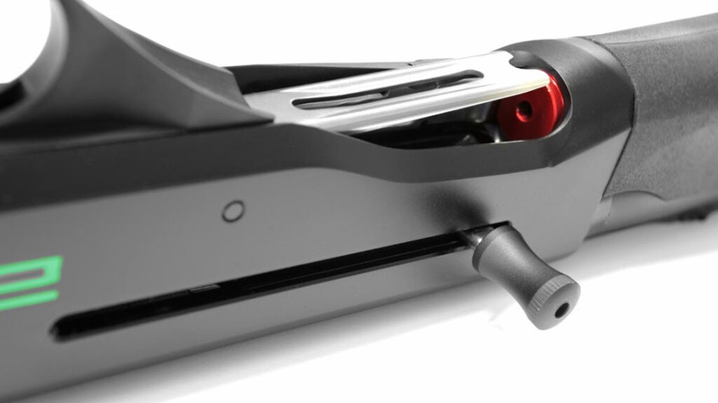 A aggressive loading port cut aids in fast reloading. 