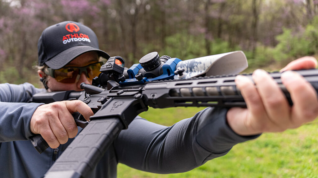 Getting on the rifle with multiple optics.