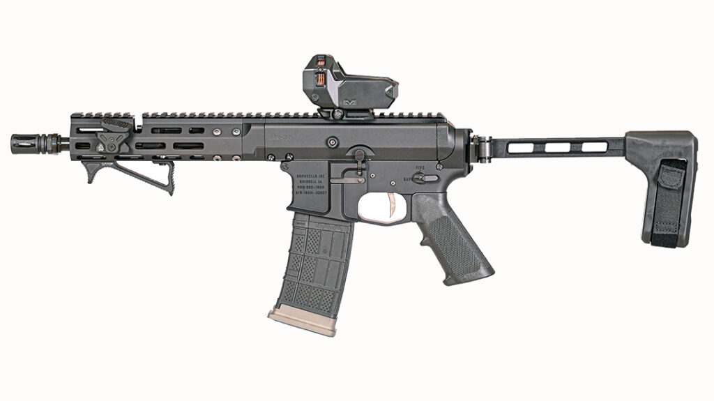 Brownells components provided the backbone for the AR-180 build. 